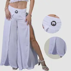 FORBER - Pantalón Blanco Largo Mujer