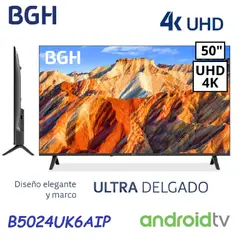 BGH - Led 50 Pulgadas Smart Tv Android 4k B5024UK6AIP