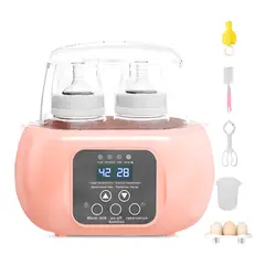 GENERICO - Aparato Calentador y Esterilizador de Biberones Digital Rosa