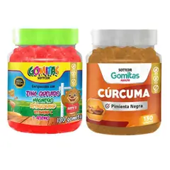 SOTTCOR LABS - PACK 2 GOMITAS ZINC QUELADO NIÑOS + GOMITAS CÚRCUMA 260 UND