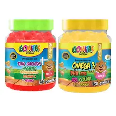 SOTTCOR LABS - PACK 2 GOMITAS ZINC QUELADO NIÑOS + OMEGA 3 NIÑOS 260 UND