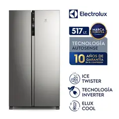 ELECTROL - Refrigeradora Side by Side 517L Electrolux ERSA53V2HVG