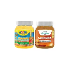 GENERICO - PACK 2 GOMITAS VITAMINAS PARA NIÑOS + GOMITAS CÚRCUMA 260 UND