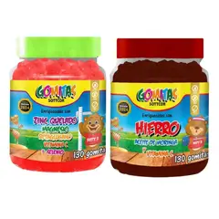 SOTTCOR LABS - PACK 2 GOMITAS ZINC QUELADO NIÑOS + HIERRO NIÑOS 260 UND