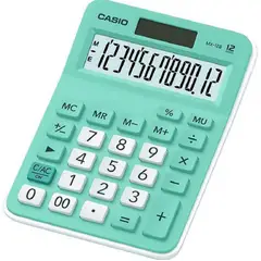 CASIO - Calculadora 12 Dígitos Solar y Pilas Verde