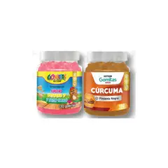 GENERICO - PACK 2 GOMITAS CALCIO NIÑOS 130UND + GOMITAS CÚRCUMA 130UND