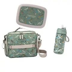 BENTGO - Set Lonchera Porta Lonchera y Tomatodo - Dino Fosiles