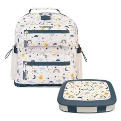 BENTGO - Set Lonchera y Mochila Escolar Kids - Friendly Sky