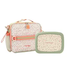 BENTGO - Set Lonchera y Porta Lonchera Kids Whimsy & Wonder - Geo Speckle