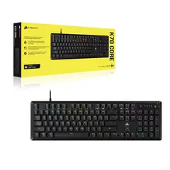 CORSAIR - Teclado Gaming K70 RGB Mecánico 100% Personalizable - Negro