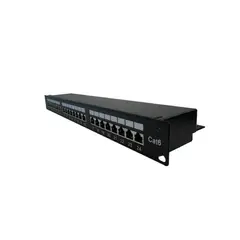 NEWLINK - Panel De Parche Cat6A De 24 Puertos - Conectividad Rápida Y Eficiente Para Redes