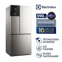 ELECTROLUX - Refrigeradora IM8S Multidoor No Frost 590L - Silver