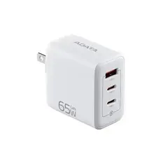 ADATA - Cargador 65W GaN - USB + USB-C - Carga rápida - iPhone - Android