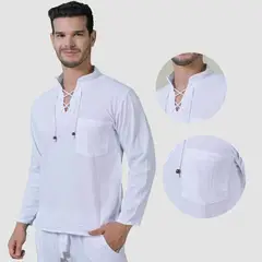 FORBER - Camisa Blanca Manga Larga Hombre