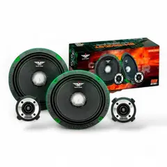BLACK HAWK - Parlantes Medios Rango 6.5 Pulgadas 800W + Tweeter Bala