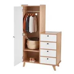 GENERICO - Armario con Cómoda Infantil Homero Vaquita Home