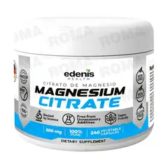 GENERICO - CITRATO DE MAGNESIO 240 CÁPSULAS EDENIS HEALTH