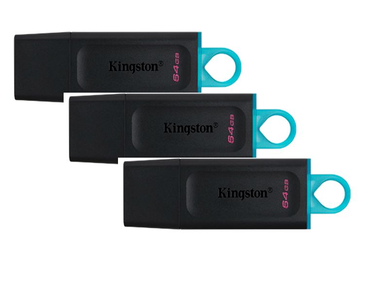 PACK 3 Memoria USB 64 GB DataTraveler Exodia
