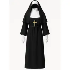 GENERICO - Disfraz TEENS monja Talla Small - La Casa de las Bromas