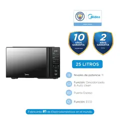 MIDEA - Horno Microondas TasteXpress 25L MMDT09S4MG-PE Negro