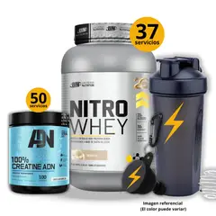 UNIVERSE NUTRITION - Proteína Nitro whey de 1kg Chocolate + Creatina ADN de 250gr + regalos