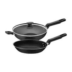 TRAMONTINA - Juego de sartenes de Aluminio Loret x3pzs2.2L-1.4L - 75286027