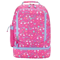BENTGO - Mochila Kids 2 en 1 - Arcoiris y Mariposas