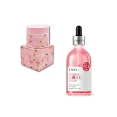 BIOAQUA - PACK CREMA EXFOLIANTE Y SERUM BULGARIA ROSE LAIKOU