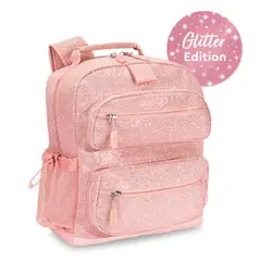 BENTGO - Mochila Escolar Kids - Rosa Glitter