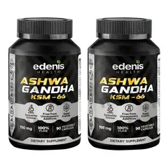 EDENIS HEALTH - PACK 2 ASHWAGANDHA KSM-66 90 CÁPSULAS