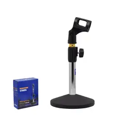 ALL SOUND - Soporte De Micrófono Ajustable De Metal Para Mesa SM-2