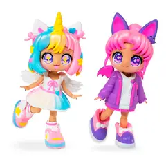 HEADSTART - MUÑECA ANIMAKII SUPER KAWAII SET UNICORNIO Y MURCIÉLAGO