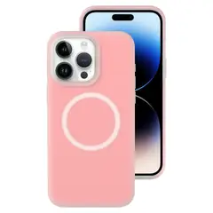 CASE - Funda magnética silicona líquida MagSafe para iPhone 16 Pro Max -Melon