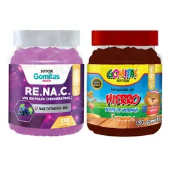 SOTTCOR - GOMITAS RESVERATROL 130UND + GOMITAS HIERRO NIÑOS 130UND