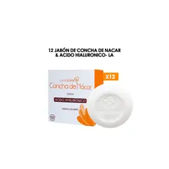 GENERICO - 12 Jabón de Concha de Nacar & Acido Hialuronico- La Cooper
