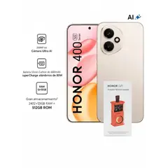 HONOR - 400 5G DORADO 12RAM 512GB REGISTRADO + PORTABLE WIRELESS SPEAKER