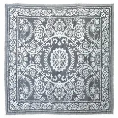 GENERICO - Mandala Manta Sábana para Picnik o Playa La Joya Gris de Algodón