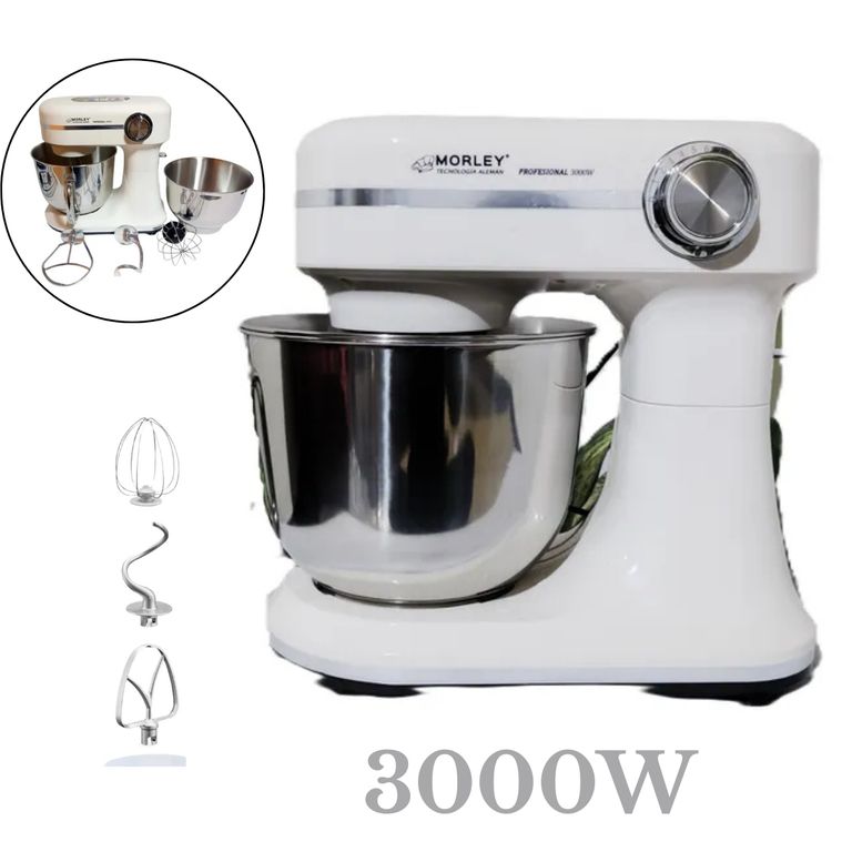 Batidora Profesional Planetaria 6.L BLANCO 3000 Watts