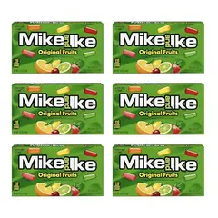 GENERICO - Pack x 6 Mike and Ike ORIGINAL FRUITS Gomitas Importadas 44g