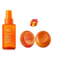 NATURA - Bruma facial+ 2 jabones flor de jengibre mandarina y regalo