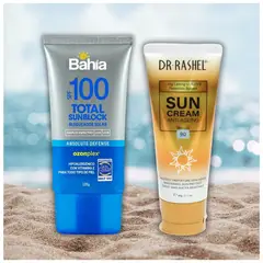 BAHIA - Pack de Verano Bloqueador Bahía SPF100 + Protector SPF90+++ Dr Rashel