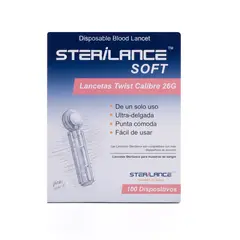 GENERICO - Lancetas Sterilance Soft 26 G Caja 100 Und