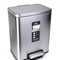 EKO - Papelera con pedal de Acero Inoxidable 20L 333x42 cm