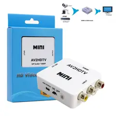 SEISA - Convertidor de AV2HDTV VIDEO Full HD Mini - RCA a HDMI