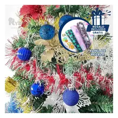 GENERICO - Bolas Suaves con Detalle Brillante en Azul Y+Papel de Regalo