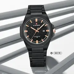 NAVIFORCE - RELOJ ORIGINAL - ELEGANTE Y CASUAL NEGRO NAV-116
