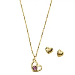 ESIKA - Set Collar + Aretes Rose Love