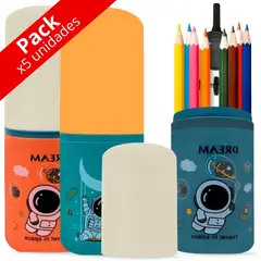 MINARI - Pack x5 Organizador de Colores y Cepillos 327C Color Aleatorio