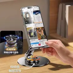 GENERICO - Soporte Celular de Mesa de Acero Inoxidable Giro 360 Morado