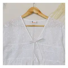 RYBIU IMPORT - Blusa Broderie Algodón Mujer